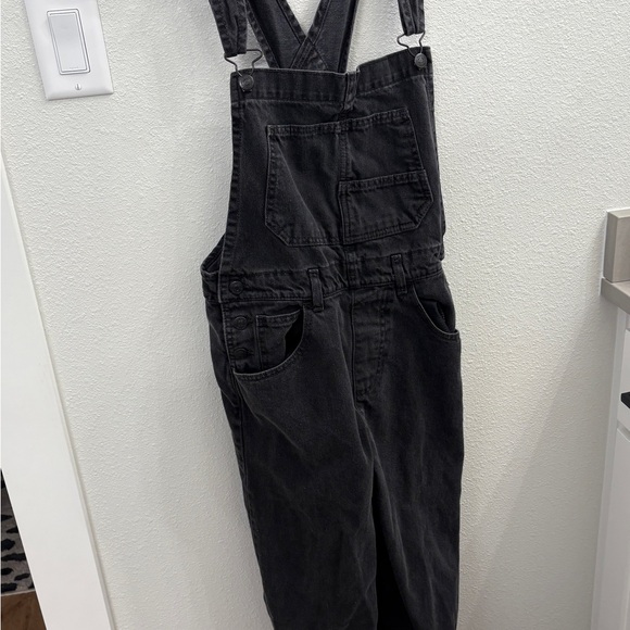 We The Free Charcoal Denim Overalls - Picture 1 of 4